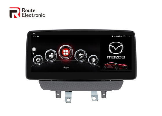 2 Din CX-3 ستيريو سيارة مازدا Navigation مع نظام مزدوج شاشة IPS 10.25 بوصة