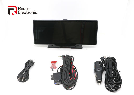 شاشة سعوية تعمل باللمس للسيارة Dash Cam DVR مع كاميرا أمامية 2.5K وكاميرا خلفية 1080P