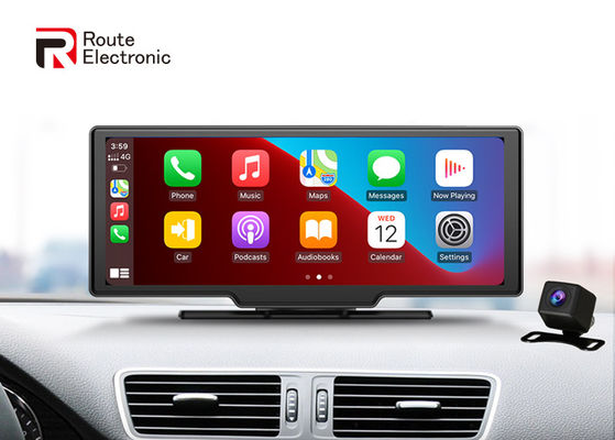 شاشة سعوية تعمل باللمس للسيارة Dash Cam DVR مع كاميرا أمامية 2.5K وكاميرا خلفية 1080P