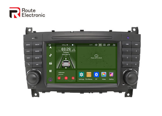 بنز W203 OEM Android Car Audio 2 DIN مع شاشة LCD مقاس 7 بوصات 1024 × 600
